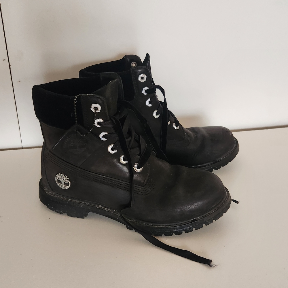 Timberland Black Leather Boots